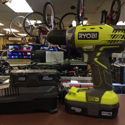 Ryobi Drill Set W/ 2 Batteries Plus Charger 