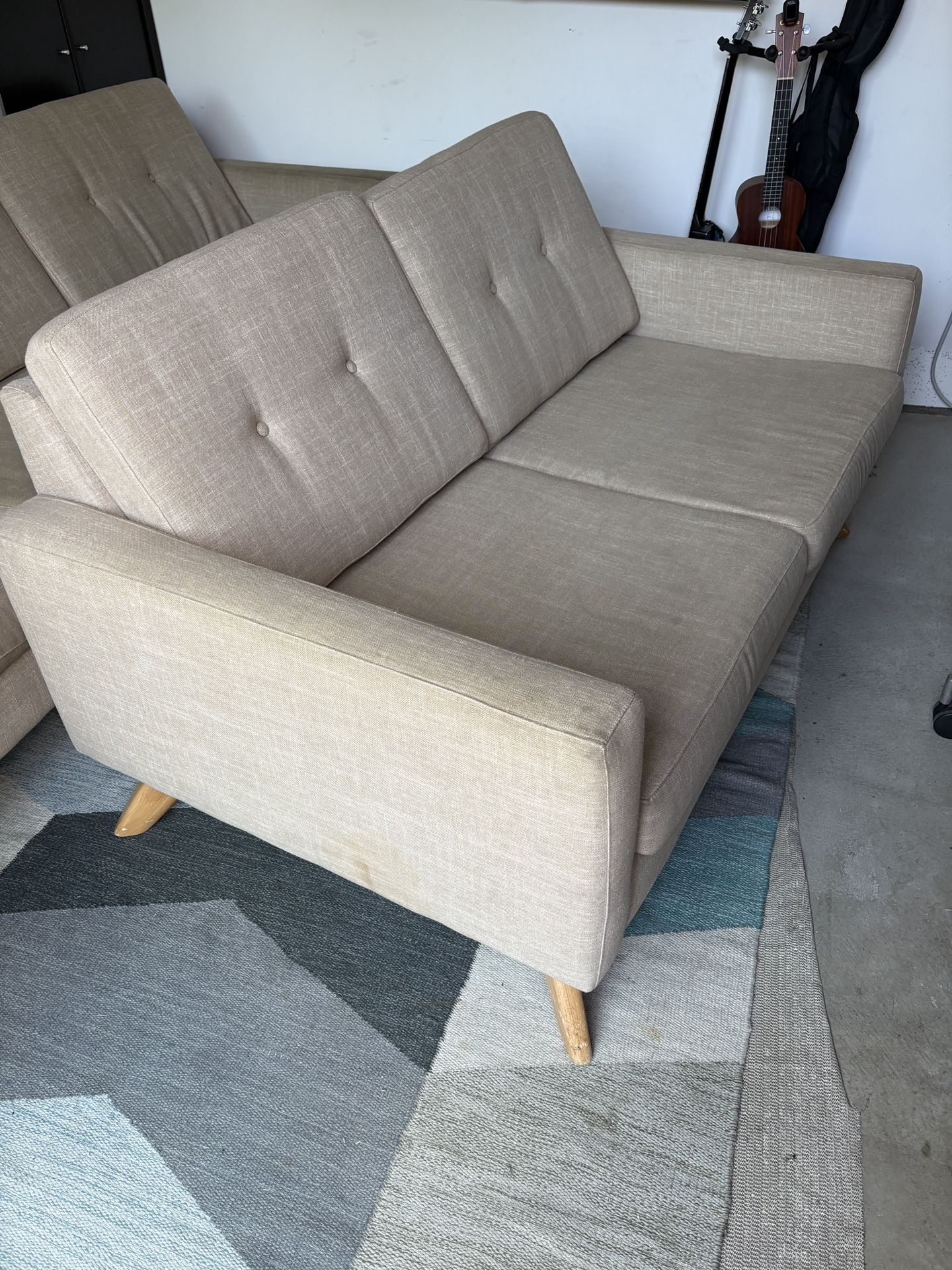 Mid century love Seat