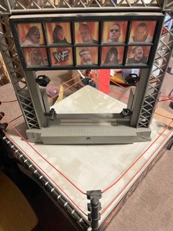 WWF wrestling ring and titan tron