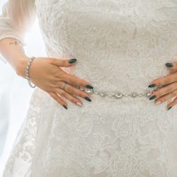 Wedding Dress And Veil 