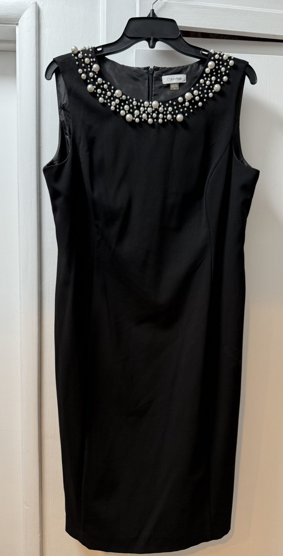 Black Pearl Collar Dress - Size 14