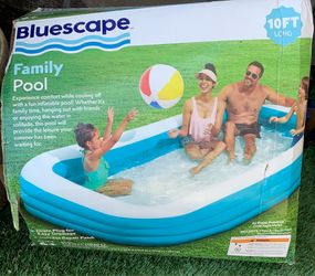 Bluescape “Family Pool” & Bestway Triple Water Slide with Speed Ramp