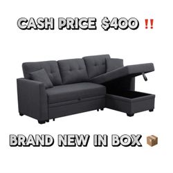 Reversible L Dark Gray L Sectional Couch Brand New In Box 📦 