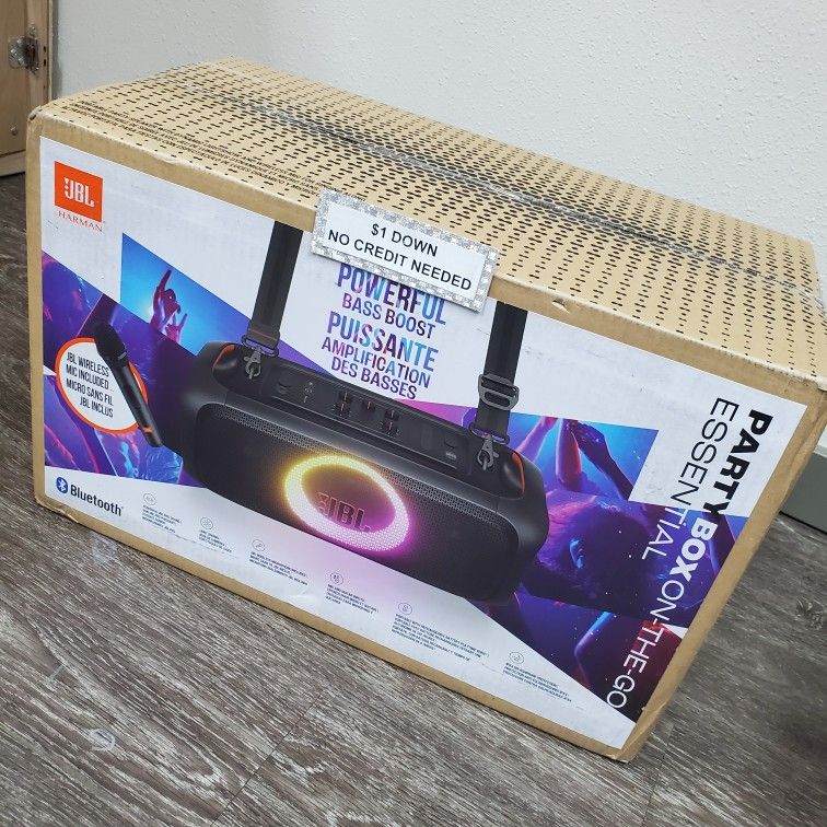 JBL Partybox On The Go Bluetooth Speaker New - Only $1 Today Pay The Rest Later!