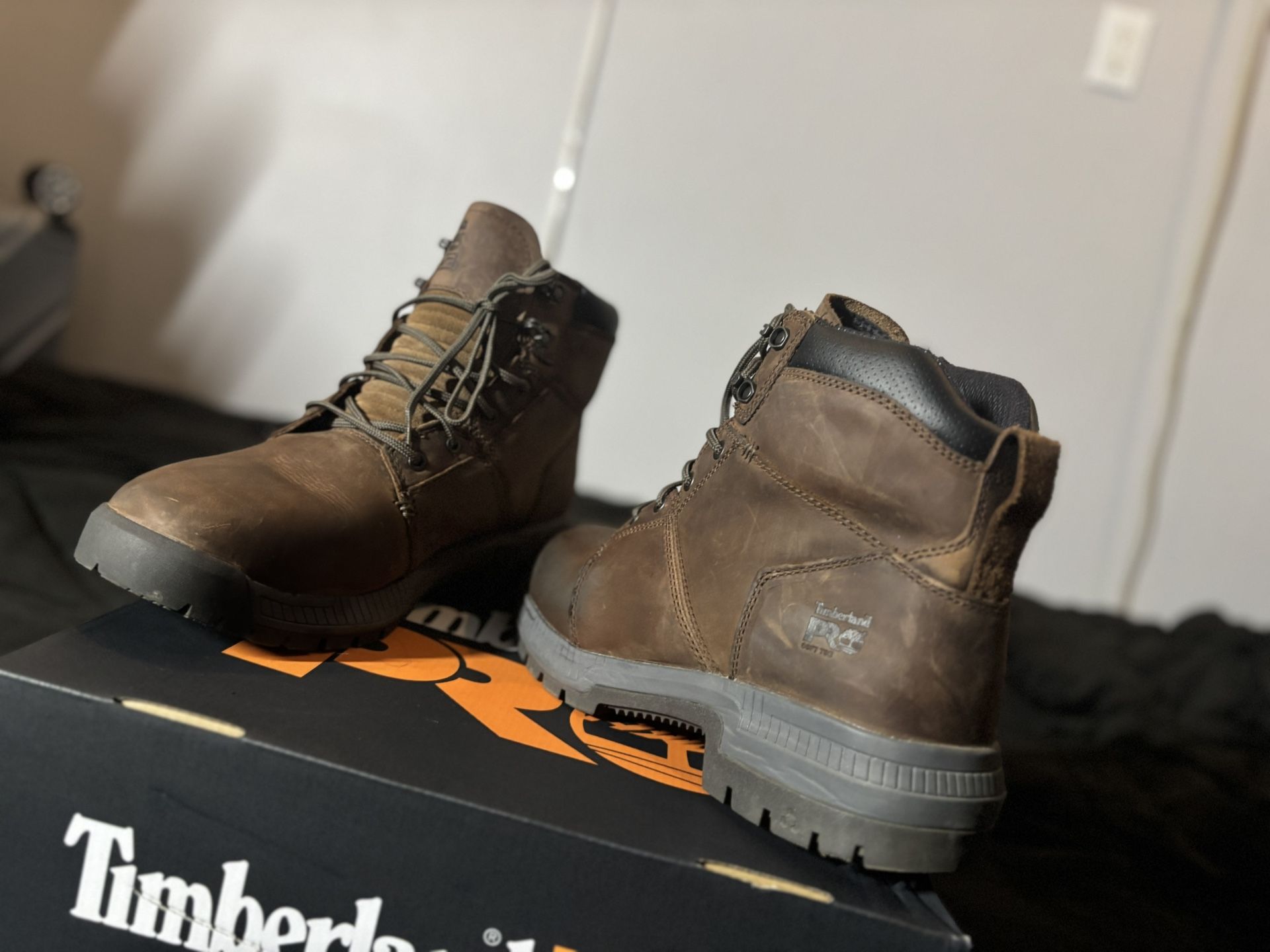 Timberland Pro Black And Brown Boots Size 13