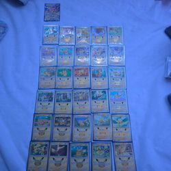 All 30 Pikachu and a ex Pikachu from 30th anniversary set