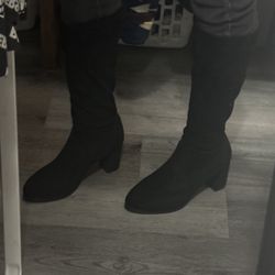 Black Heel Boots Women 8