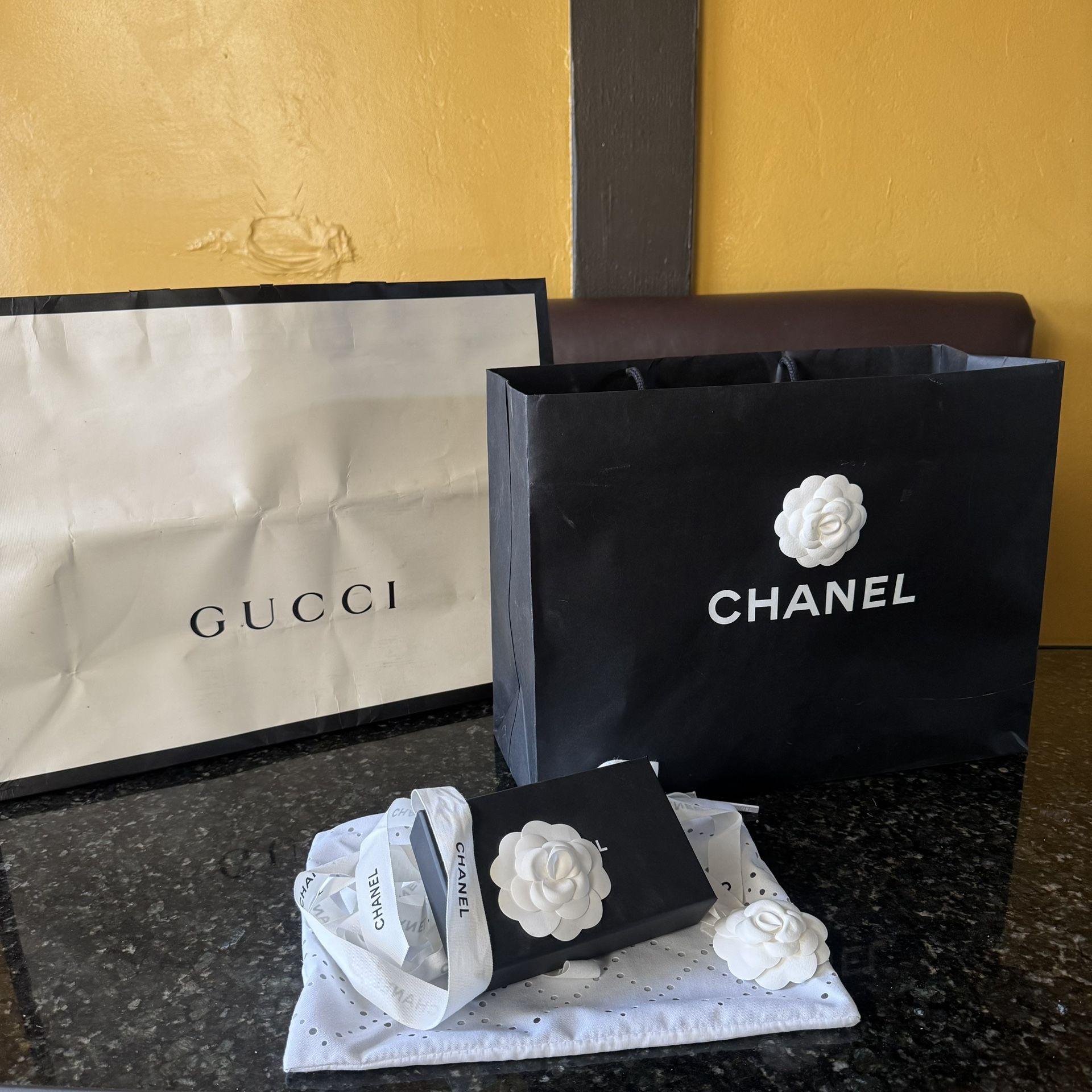 GUCCI & CHANEL PAPER BAGS