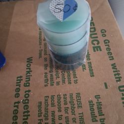 Used,  2 Tealight Candles With Candle Holders 