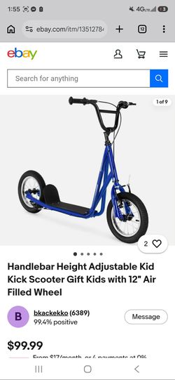 Blue scooter