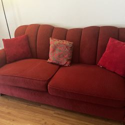 Red Sofa Couch For Sale