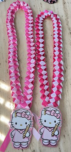 Graduation Leis 🎓🩵❤️💙🩵❤️