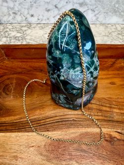 10K yellow gold Byzantine necklace