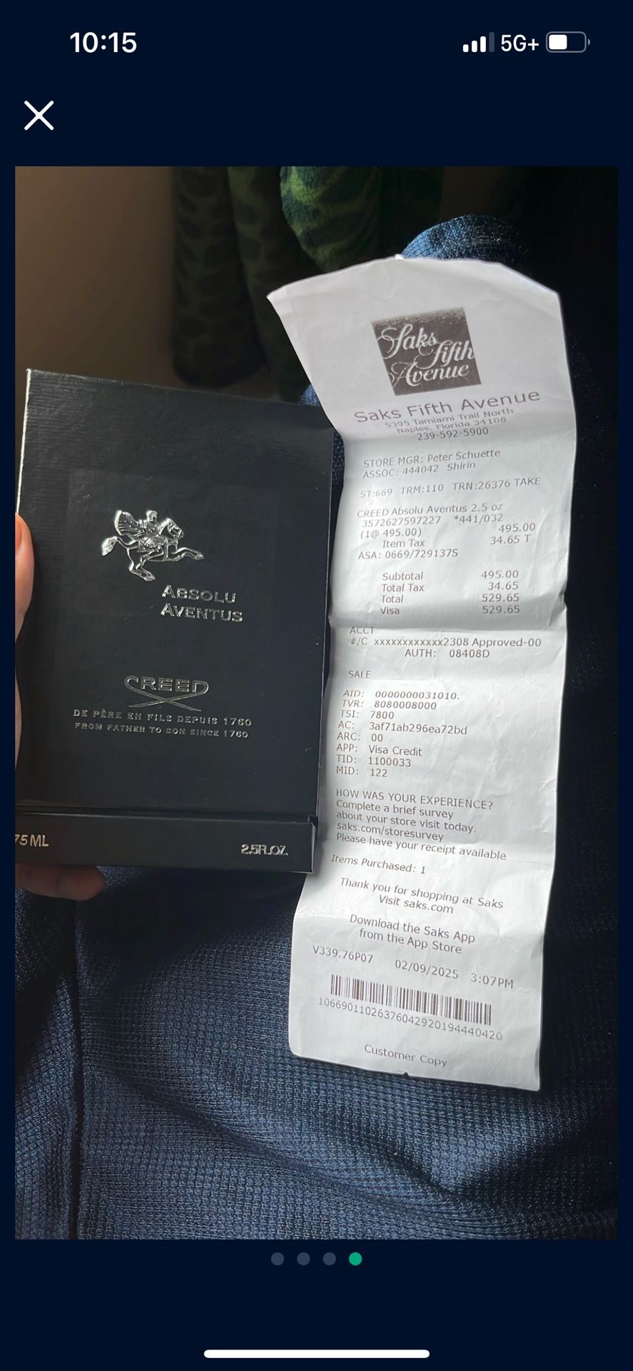 CREED Absolu Aventus 2.5oz