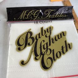 Baby Afghan Cloth 29” X 45” New