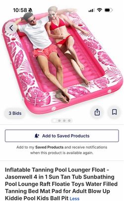 Jasonwell Inflatable Tanning Pool Lounger Float