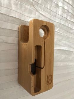 iPhone/watch charging base bamboo