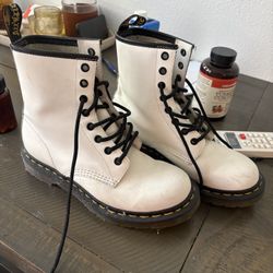White Doc Martens Size 7