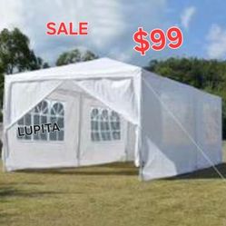 20x10 Canopy Party 🥳 Tent With 6 Removable Sidewalls, Stakes & Ropes 10x20  