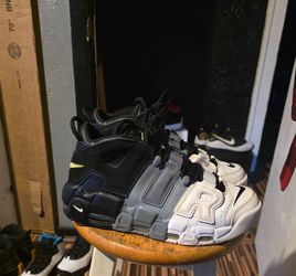 Nike Air More Uptempo Tri-Color "rare" size 9, 100% AUTHENTIC $160