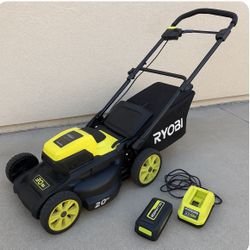 Ryobi 20″ 40V Cordless Lawn Mower (Push, Not Self-Propelled)