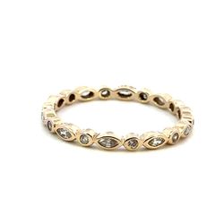 Woman’s Ladies 14k Yellow Gold CZ Eternity Band Size 9 GP3118383