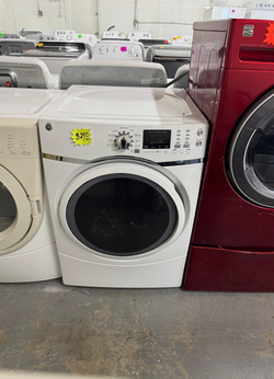 GE Front Load Electric Dryer – White, Sensor Dry, Stackable