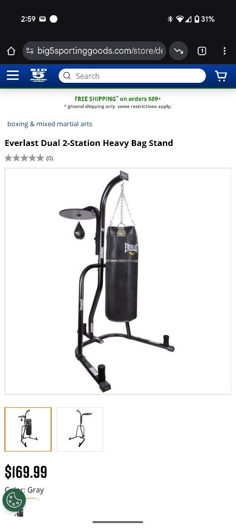everlast punching bag stand