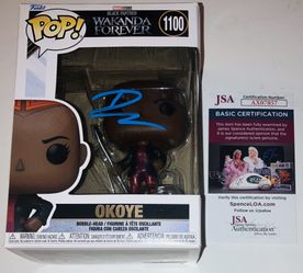 DANAI GURIRA SIGNED AUTOGRAPH OKOYE BLACK PANTHER WAKANDA FUNKO POP 1100 JSA COA