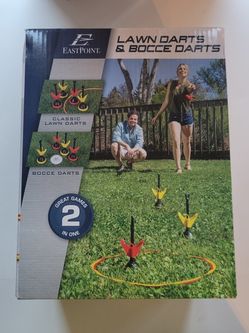Lawn Darts & Bocce Darts And Easy Setup Volleyball Set