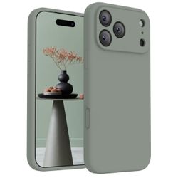  iPhone 17 Pro Case, Compatible with MagSafe, [Integrated Silicone Camera Control Button] [Camera Protection] Anti-Scratch Microfiber Lining Phone Cas