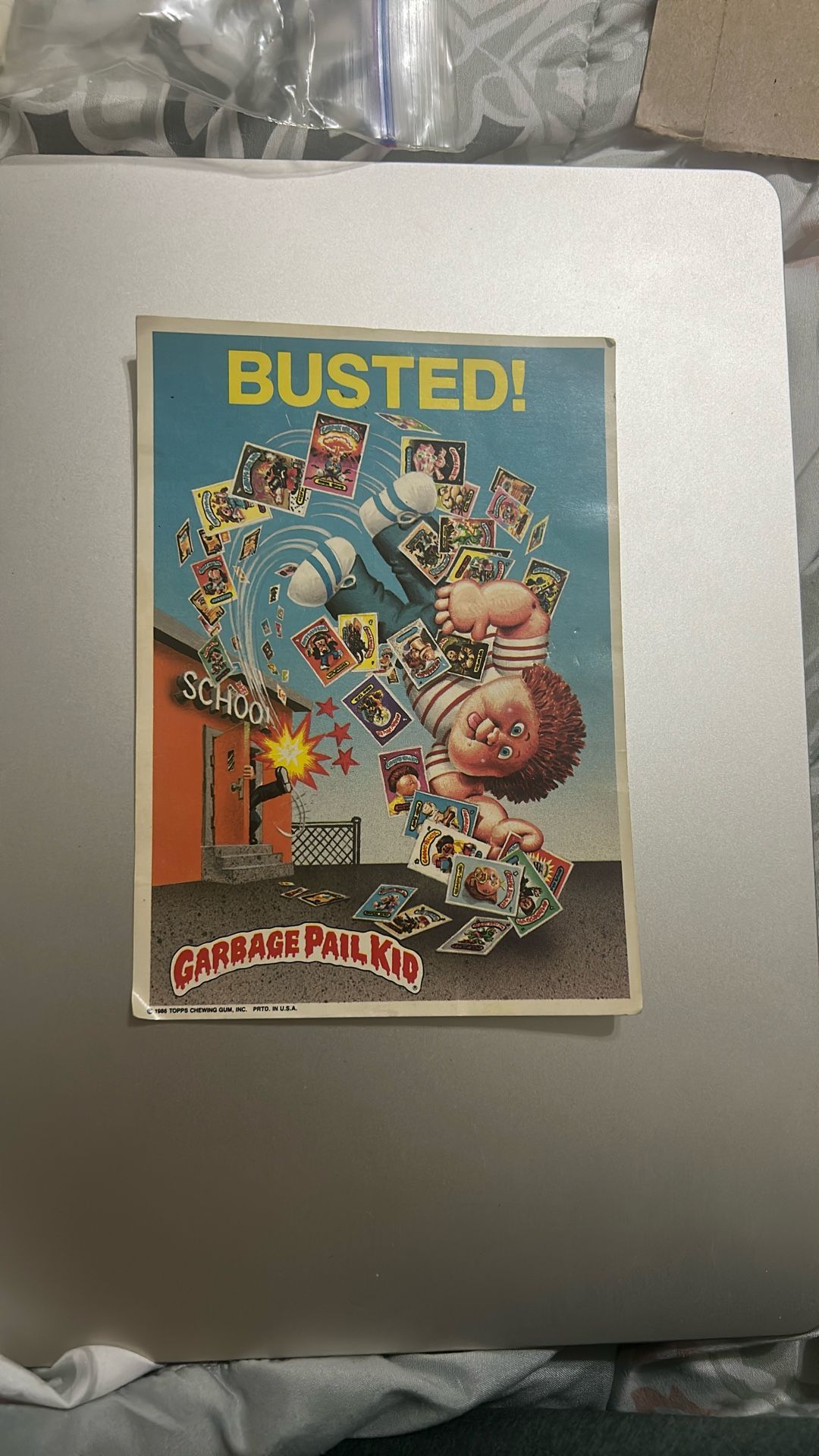 Garbage Pail Kids GIANT # 14 BUsted! Sticker / Postcard