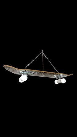 Skateboard light fixture