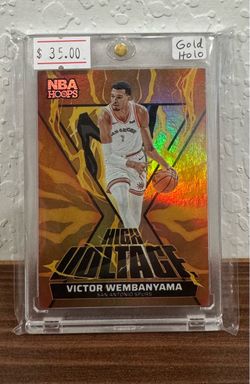 Victor Wembanyama Panini High Voltage Gold Holo - Basketball Card Wemby