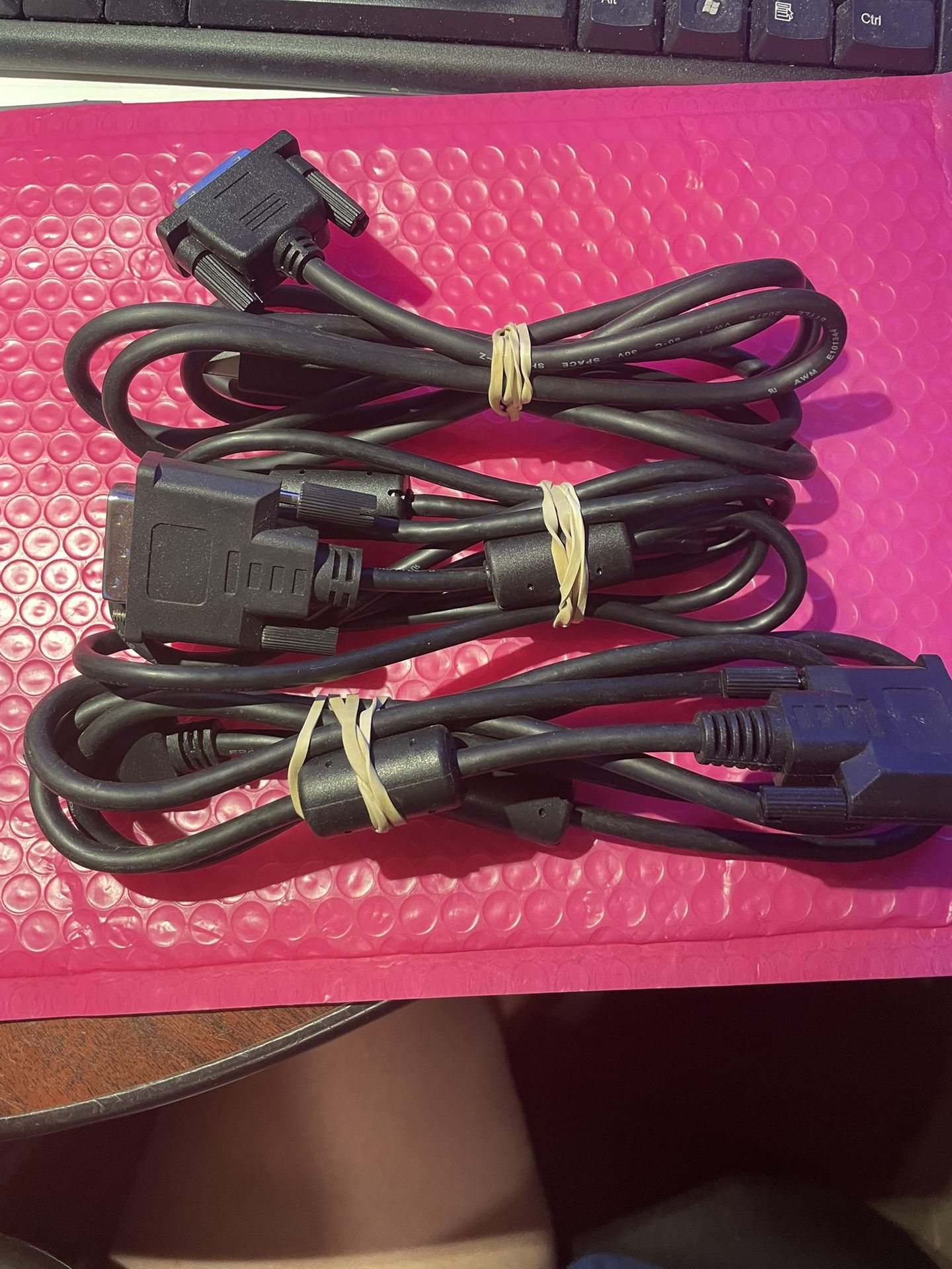 Lot of three HDMI to DVI – D monitor display adapter cable HD HGTV 6 feet