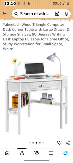 White corner  desk