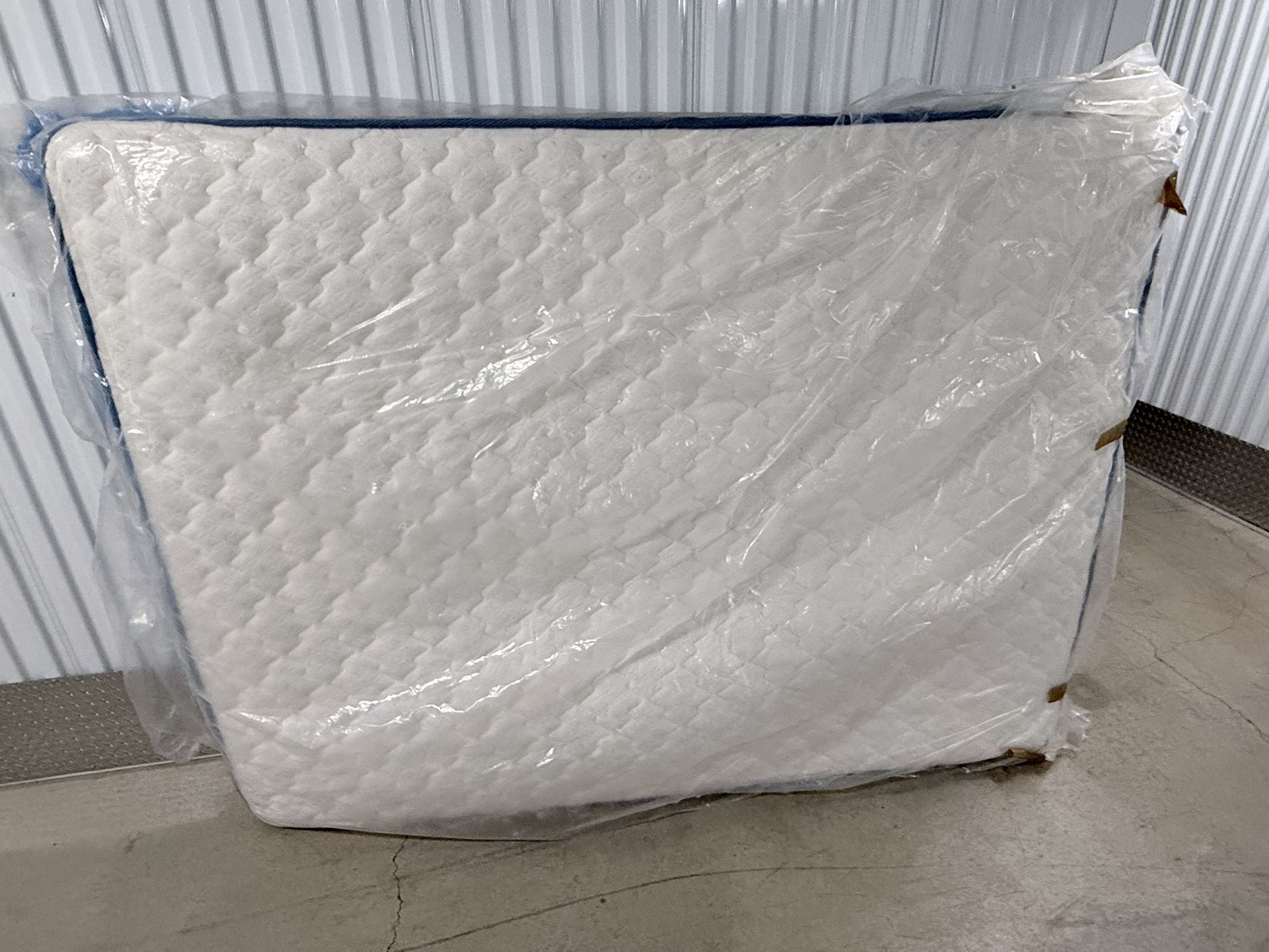 Queen bed rarely used firm spring mattress