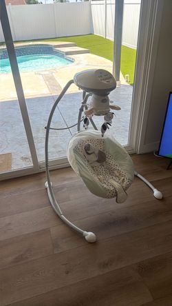 Baby Swing with Mobile and Control Panel