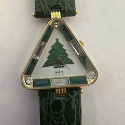 Vintage Christmas Tree Watch 