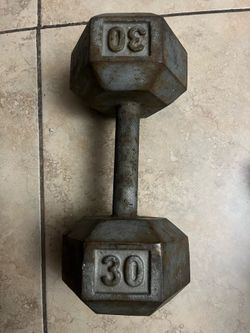 30Ibs single dumbbell