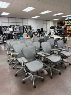 HUGE SALE! Herman Miller Aeron Size A Fully Adjustable Office Chair Titanium Frame Ergonomic