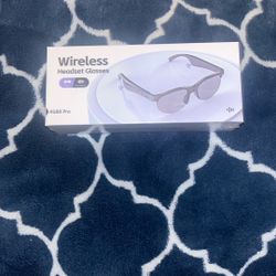 Wireless headset glasses 