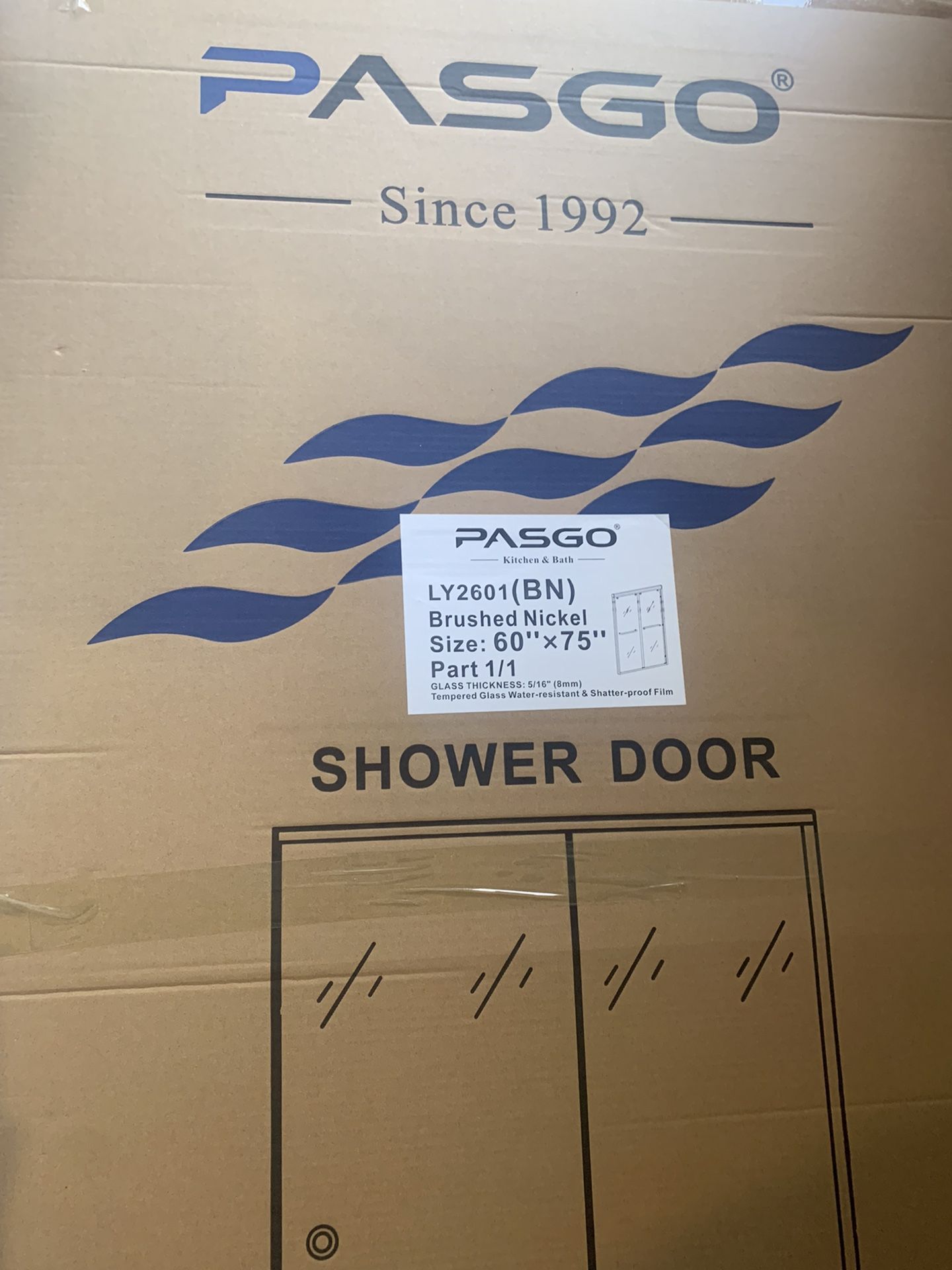 Brand New Shower Door In Box
