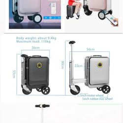 SE3S Riding Luggage Rideable Suitcase Electric Scooter Luggage Carry On Luggage 