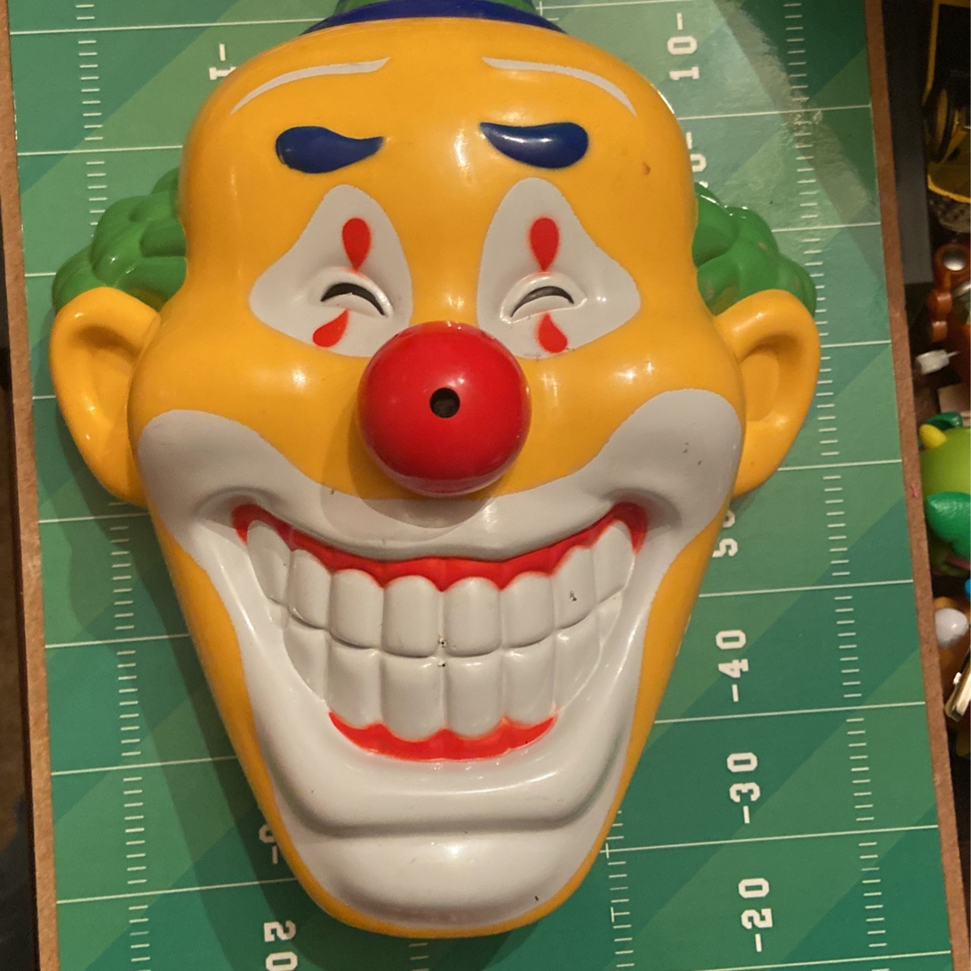 Vintage Clown Face Water Spitting Motion Controlled Clown