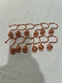 Brand new shower curtain hooks