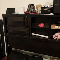 Queen Size Bed Frame + Mattress 