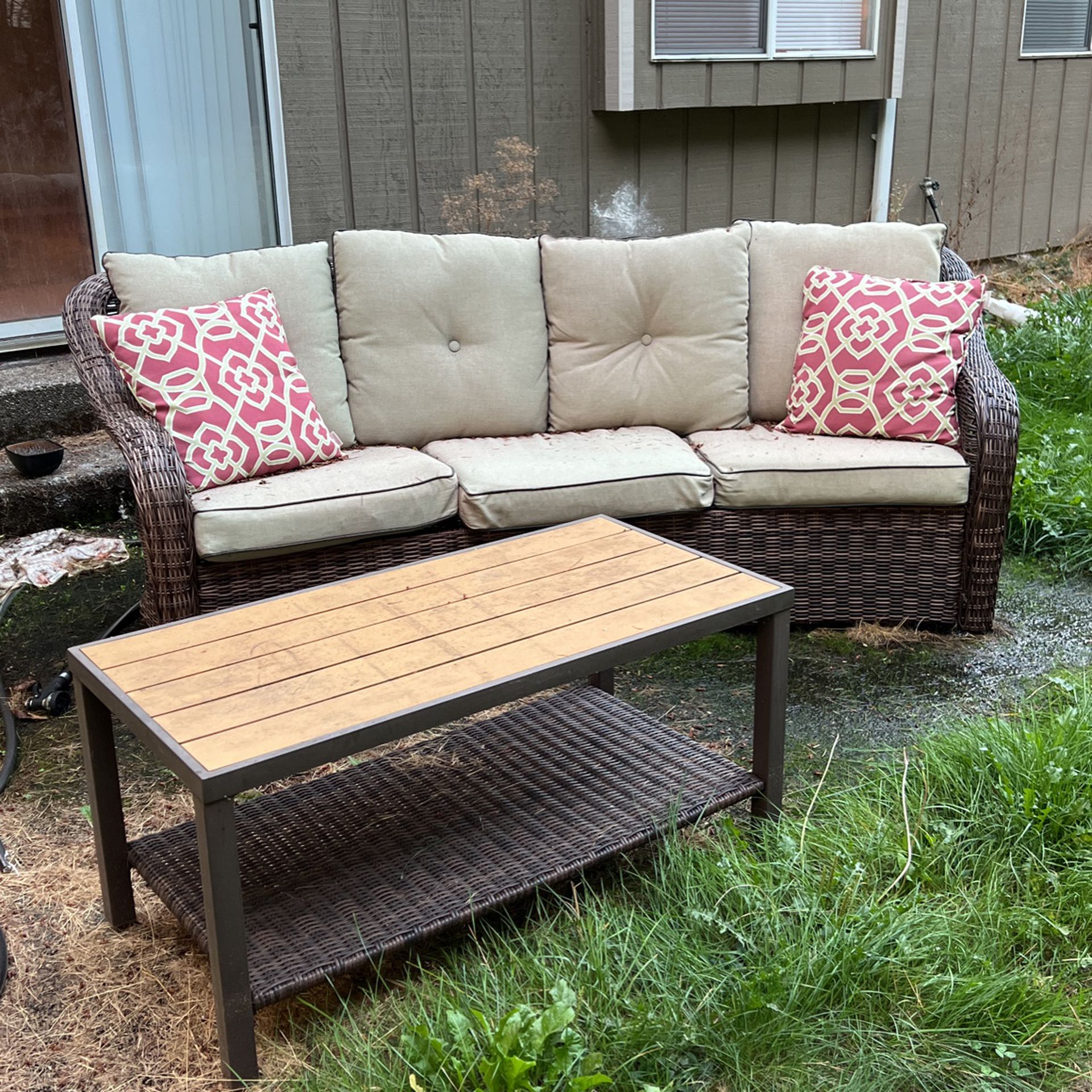 Outside Couch And Table
