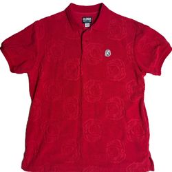 Billionaires Boys Club Red Gravity Terry Cloth Polo