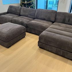 New 5 Piece Large Modular Sectional Couch! Extremely Comfy! Free Delivery 🚚! 